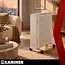 Kaminer Elektrische olieradiator 2500 W wit met 11 lamellen, thermostaat, WiFi en afstandsbediening