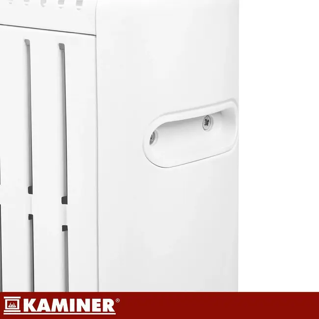Kaminer Elektrische olieradiator 2500 W wit met 11 lamellen, thermostaat, WiFi en afstandsbediening