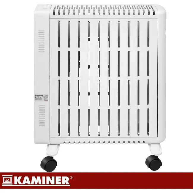 Kaminer Elektrische olieradiator 2500 W wit met 11 lamellen, thermostaat, WiFi en afstandsbediening