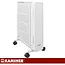 Kaminer Elektrische olieradiator 2500 W wit met 11 lamellen, thermostaat, WiFi en afstandsbediening