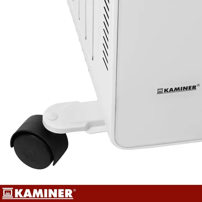 Kaminer Elektrische olieradiator 2500 W wit met 11 lamellen, thermostaat, WiFi en afstandsbediening