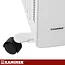 Kaminer Elektrische olieradiator 2500 W wit met 11 lamellen, thermostaat, WiFi en afstandsbediening