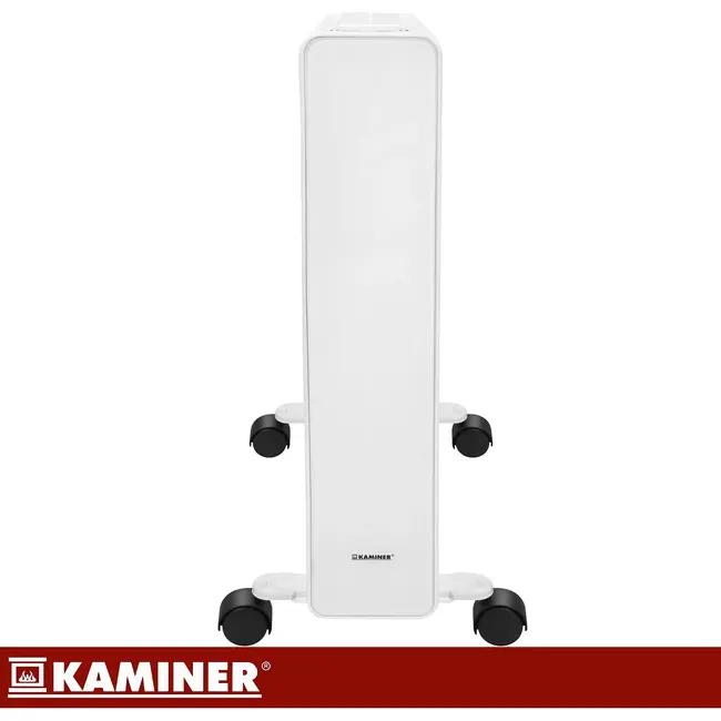 Kaminer Elektrische olieradiator 2500 W wit met 11 lamellen, thermostaat, WiFi en afstandsbediening