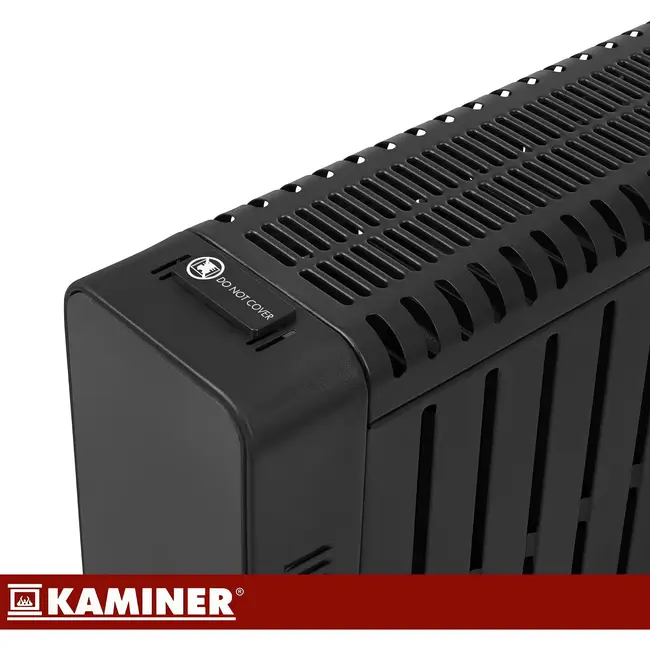 Kaminer Elektrische olieradiator 2500 W zwart met 11 lamellen, thermostaat, WiFi en afstandsbediening