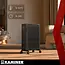 Kaminer Elektrische olieradiator 2500 W zwart met 11 lamellen, thermostaat, WiFi en afstandsbediening