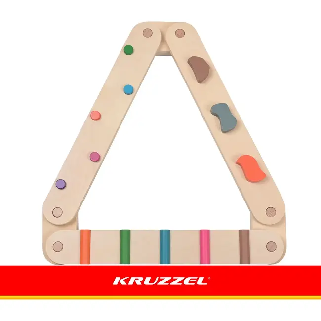 Kruzzel Houten evenwichtsbaan 14-delig met latten van 60 cm voor kinderen