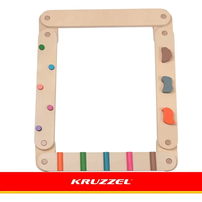 Kruzzel Houten evenwichtsbaan 14-delig met latten van 60 cm voor kinderen
