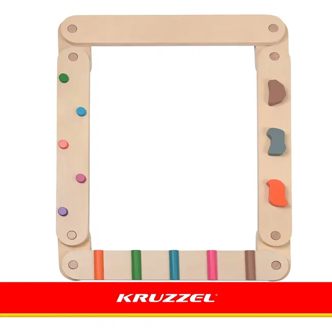 Kruzzel Houten evenwichtsbaan 14-delig met latten van 60 cm voor kinderen