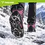 Trizand Schoenspikes maat M 36-40 met 20 spikes van 9 mm, kettingconstructie en etui voor sneeuw