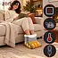 Zortiva Elektrische voetverwarmer 90 W - 10 warmtestanden, timer en wasbare binnenhoes - Grijs