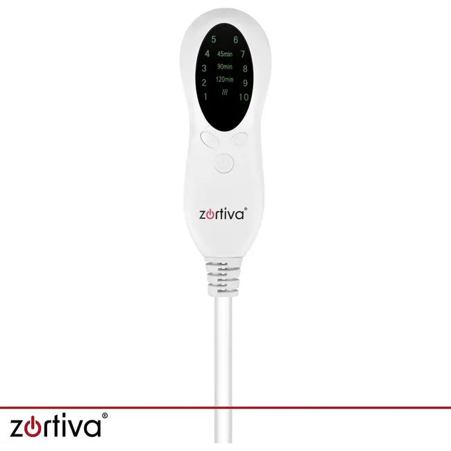 Zortiva Elektrische voetverwarmer 90 W - 10 warmtestanden, timer en wasbare binnenhoes - Grijs