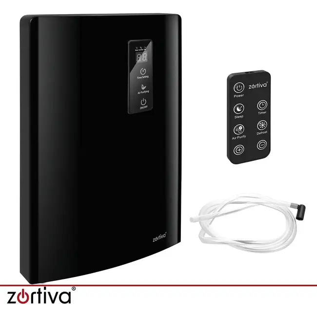 Zortiva Elektrische luchtontvochtiger 90 W - 1,5 liter, timer en luchtreiniging - Tot 30 m²