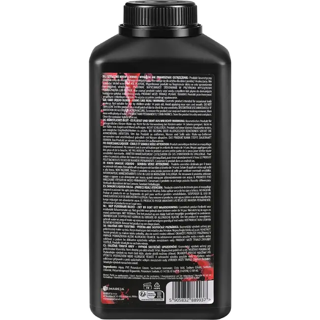 MAREJA Kunstbloed 1000 ml - Intens rood nepbloed voor Halloween, horror make-up en cosplay