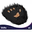 Glimz Kattenkostuum zwart 4-delig - Pluizig masker, staart van 50 cm en pootjes voor cosplay