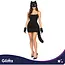 Glimz Kattenkostuum zwart 4-delig - Pluizig masker, staart van 50 cm en pootjes voor cosplay