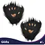 Glimz Kattenkostuum zwart 4-delig - Pluizig masker, staart van 50 cm en pootjes voor cosplay