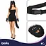 Glimz Kattenkostuum zwart 4-delig - Pluizig masker, staart van 50 cm en pootjes voor cosplay