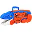 Kruzzel Dinosaurus autotransporter T-Rex - 5-in-1 vrachtwagen met racebaan en 6 speelgoedauto's