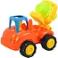 Kruzzel Bouwvoertuigen speelset 4-delig - Tractor, kiepwagen, betonmixer en graafmachine met aandrijving