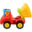 Kruzzel Bouwvoertuigen speelset 4-delig - Tractor, kiepwagen, betonmixer en graafmachine met aandrijving