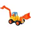 Kruzzel Bouwvoertuigen speelset 4-delig - Tractor, kiepwagen, betonmixer en graafmachine met aandrijving