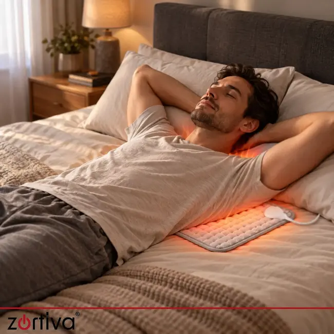 Zortiva Elektrisch verwarmingskussen 40 x 30 cm - 75 W, 10 warmtestanden en timer - Grijs