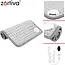 Zortiva Elektrisch verwarmingskussen 40 x 30 cm - 75 W, 10 warmtestanden en timer - Grijs