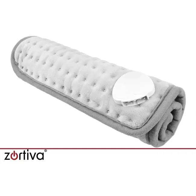 Zortiva Elektrisch verwarmingskussen 40 x 30 cm - 75 W, 10 warmtestanden en timer - Grijs