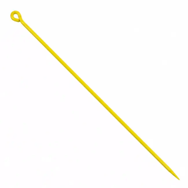 Orit Draadpen met oog Ø 10 mm - 800 mm geel gepoedercoat