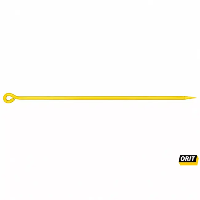 Orit Draadpen met oog Ø 10 mm - lengte 600 mm - geel gepoedercoat