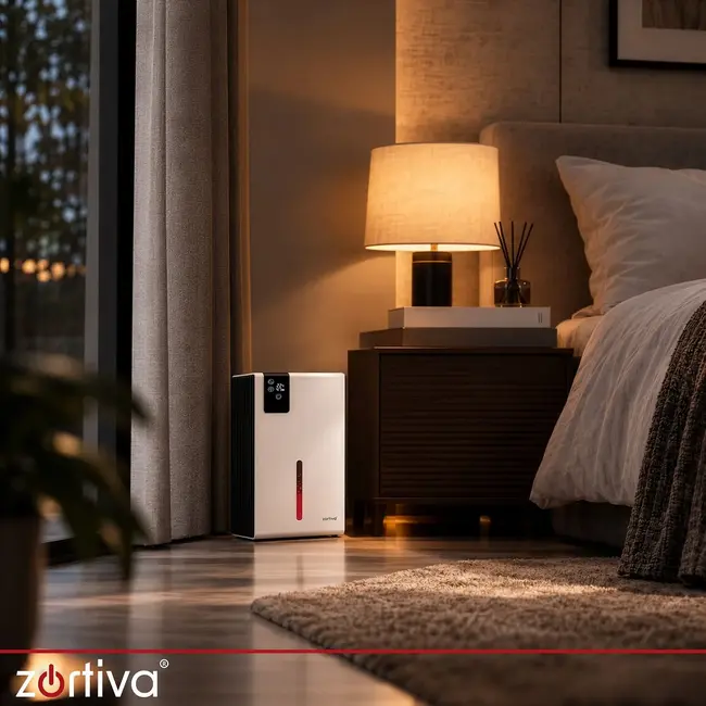 Zortiva Elektrische luchtontvochtiger 65 W - 800 ml per dag, hygrostaat en afstandsbediening