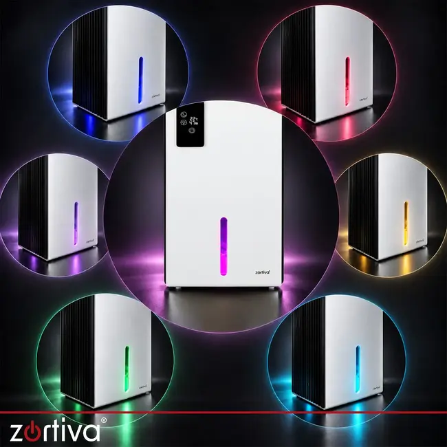 Zortiva Elektrische luchtontvochtiger 65 W - 800 ml per dag, hygrostaat en afstandsbediening