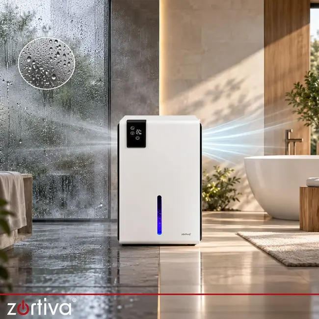 Zortiva Elektrische luchtontvochtiger 65 W - 800 ml per dag, hygrostaat en afstandsbediening