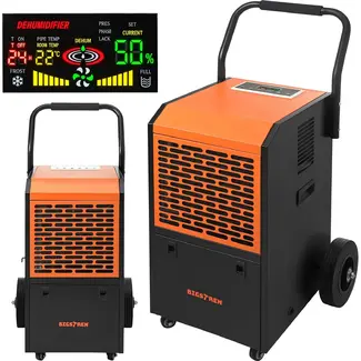 Bigstren Industriële luchtontvochtiger 50 liter per dag - 650 W, 7 liter reservoir en hygrostaat