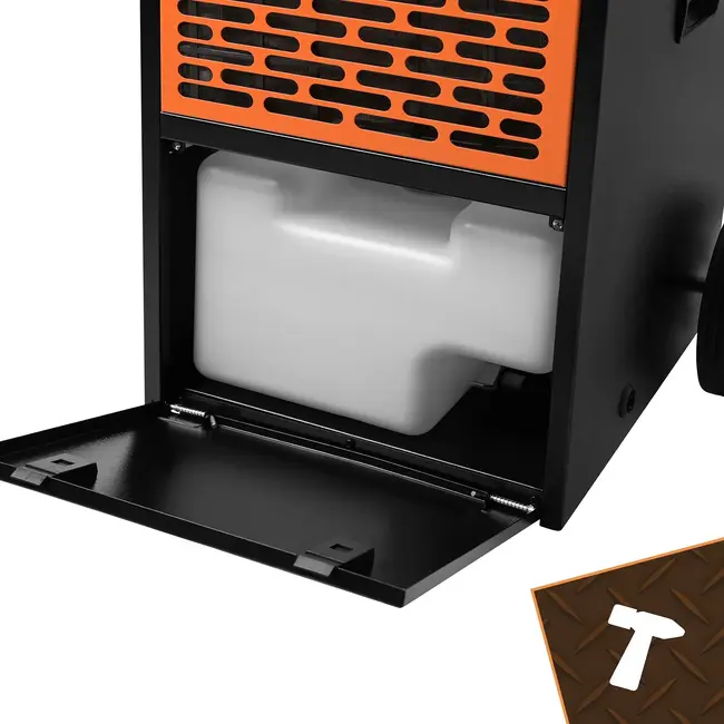 Bigstren Industriële luchtontvochtiger 50 liter per dag - 650 W, 7 liter reservoir en hygrostaat