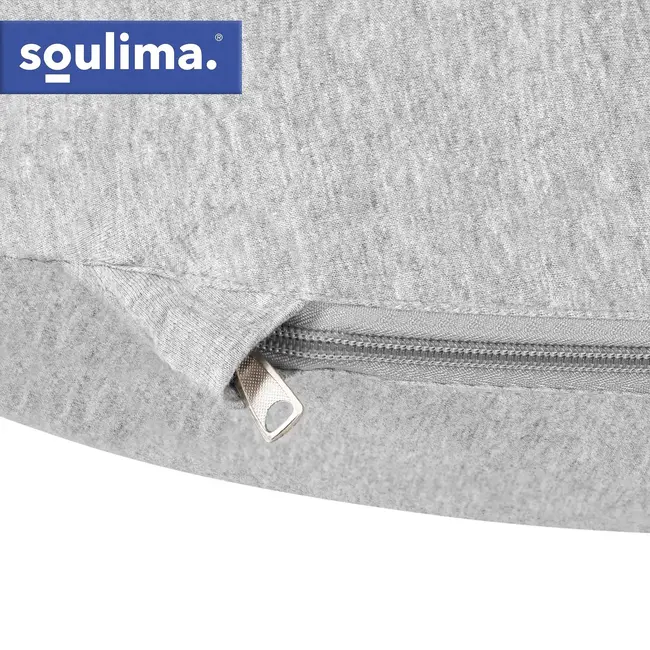 Soulima XXL zwangerschapskussen C-vorm 140 x 70 x 20 cm - Katoenen hoes en verstelbare vulling