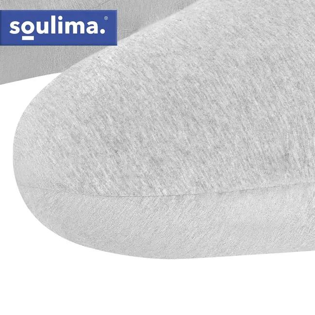 Soulima XXL zwangerschapskussen C-vorm 140 x 70 x 20 cm - Katoenen hoes en verstelbare vulling