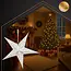 Ruhhy 3D LED-ster 60 cm - Witte hangende decoratiester met maan- en sterrenmotief en lichtsnoer