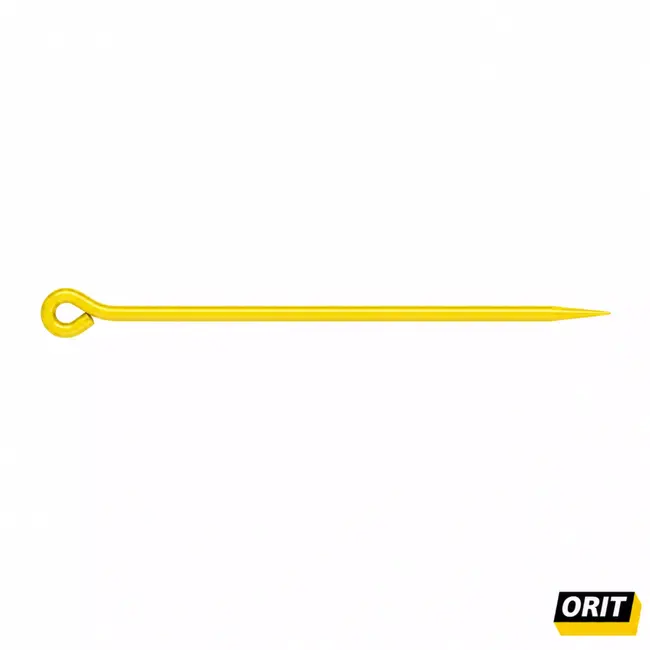 Orit Draadpen met oog Ø 10 mm - lengte 400 mm - geel gepoedercoat