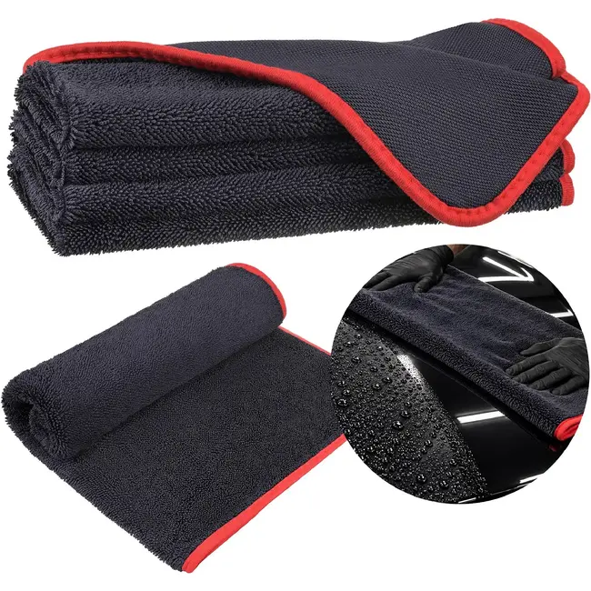 Xtrobb Microvezel autodroogdoek 90 x 60 cm - 600 g/m², dubbelzijdig met lange en korte vezels