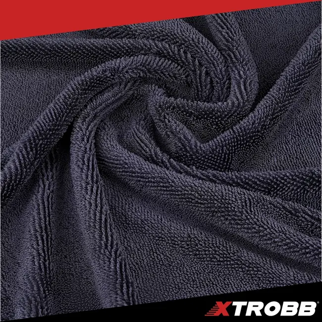 Xtrobb Microvezel autodroogdoek 90 x 60 cm - 600 g/m², dubbelzijdig met lange en korte vezels