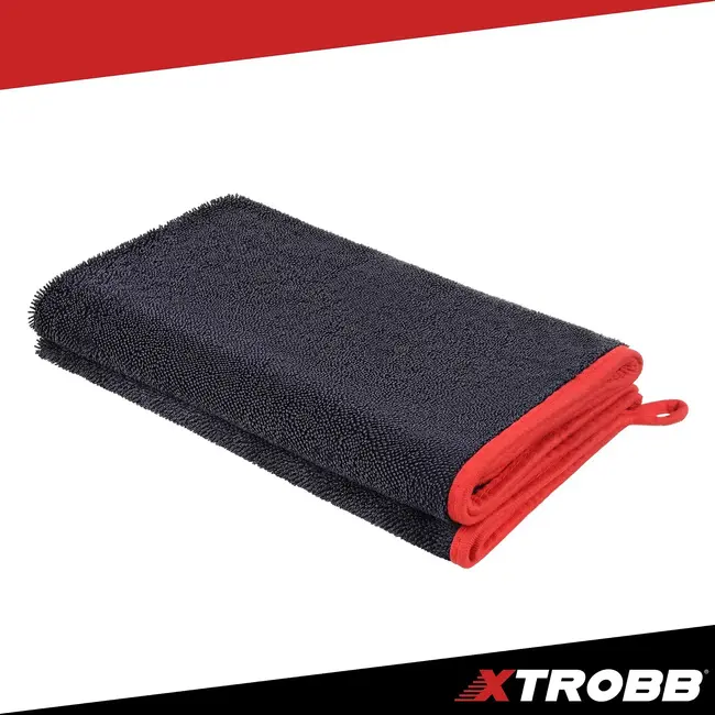 Xtrobb Microvezel autodroogdoek 90 x 60 cm - 600 g/m², dubbelzijdig met lange en korte vezels