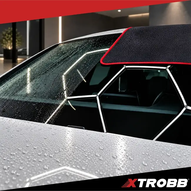 Xtrobb Microvezel autodroogdoek 90 x 60 cm - 600 g/m², dubbelzijdig met lange en korte vezels