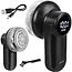Zortiva Kledingtrimmer draadloos met 6 mesjes - 3 snelheden, LED-display en USB-C oplaadbaar - Zwart