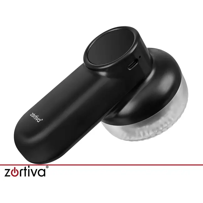 Zortiva Kledingtrimmer draadloos met 6 mesjes - 3 snelheden, LED-display en USB-C oplaadbaar - Zwart