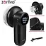 Zortiva Kledingtrimmer draadloos met 6 mesjes - 3 snelheden, LED-display en USB-C oplaadbaar - Zwart