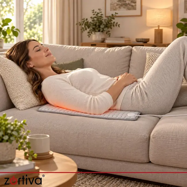 Zortiva Elektrisch verwarmingskussen 60 x 30 cm - 85 W, 10 warmtestanden, timer en zachte stof
