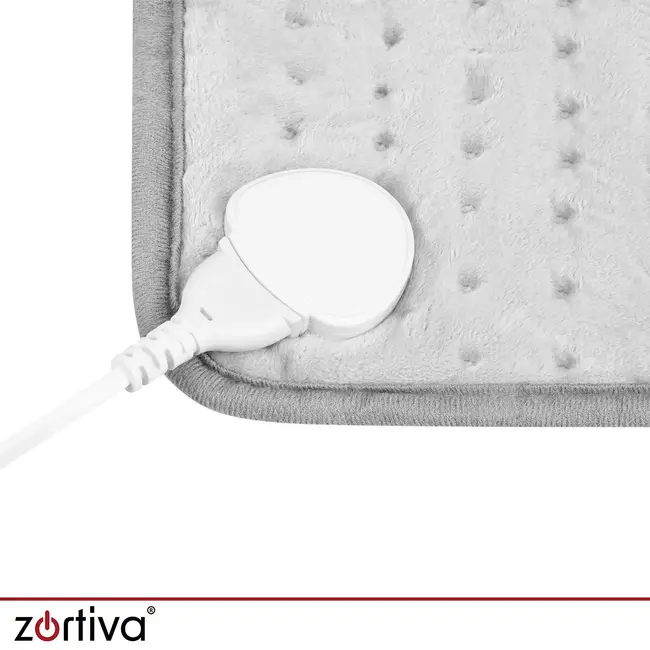 Zortiva Elektrisch verwarmingskussen 60 x 30 cm - 85 W, 10 warmtestanden, timer en zachte stof