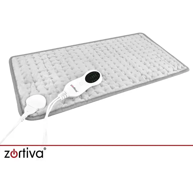 Zortiva Elektrisch verwarmingskussen 60 x 30 cm - 85 W, 10 warmtestanden, timer en zachte stof