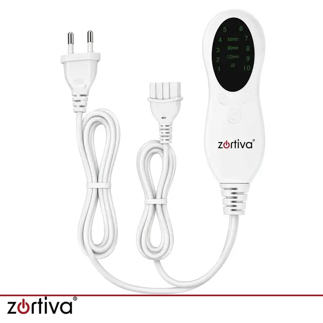 Zortiva Elektrisch verwarmingskussen 60 x 30 cm - 85 W, 10 warmtestanden, timer en zachte stof